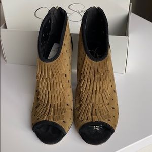 Jessica Simpson peep toe booties